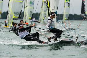 US Sailing Team Sperry Top-Sider at ISAF Sailing World Cup Miami photo copyright Jen Edney taken at  and featuring the  class