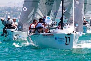 WEST MARINE RIGGING and NEW ENGLAND ROPES Bora Gulari (USA820) - 2014 Melges 24 World Championship photo copyright Teri Dodds Photography taken at  and featuring the  class