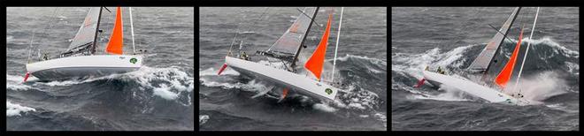 Venture 2 sails in the big swell off Tasman Island - Rolex Sydney Hobart Yacht Race. © regattanews.com