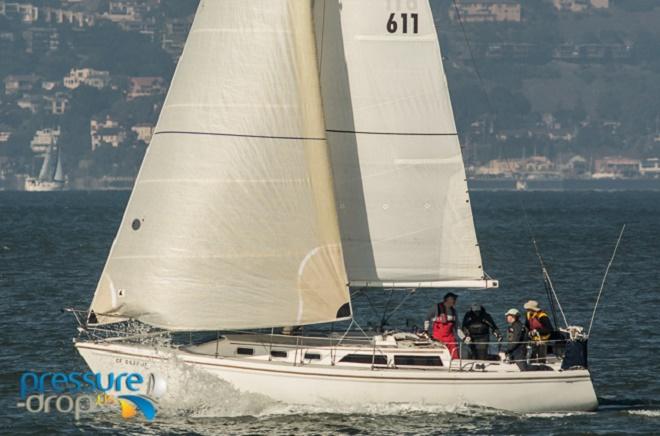 David Sanner's Catalina 34 Queimada took line honors in the Cat 34 Fleet - Midwinters - 2014-15 The 44 Manuel Fagundes Seaweed Soup Regatta. © Erik Simonson/ pressure-drop.us http://www.pressure-drop.us