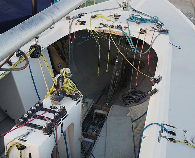 French Stick is one of the charter boats still available for anyone not wanting to tow their own Etchells to Adelaide. - 2015 Etchells Australian Championship © Event Media