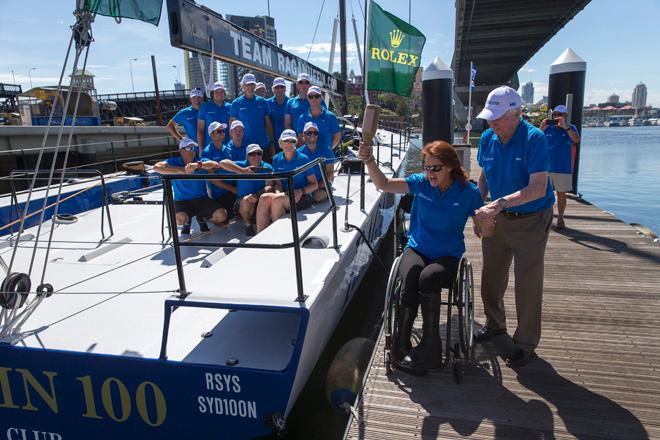 Ragamuffin 100 launch - Rolex Sydney Hobart Yacht Race 2014.  © Andrea Francolini http://www.afrancolini.com/