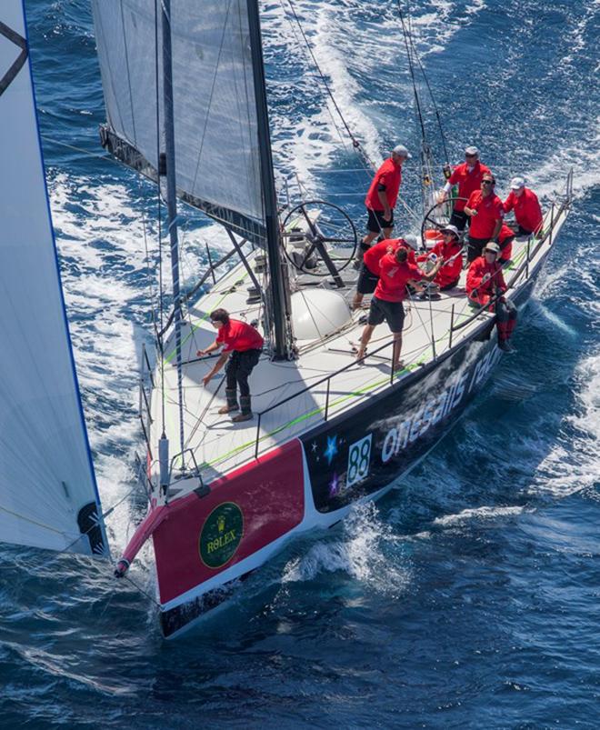 Crew work onboard Ray Roberts' Onesails Racing (AUS) ©  Rolex/Daniel Forster http://www.regattanews.com