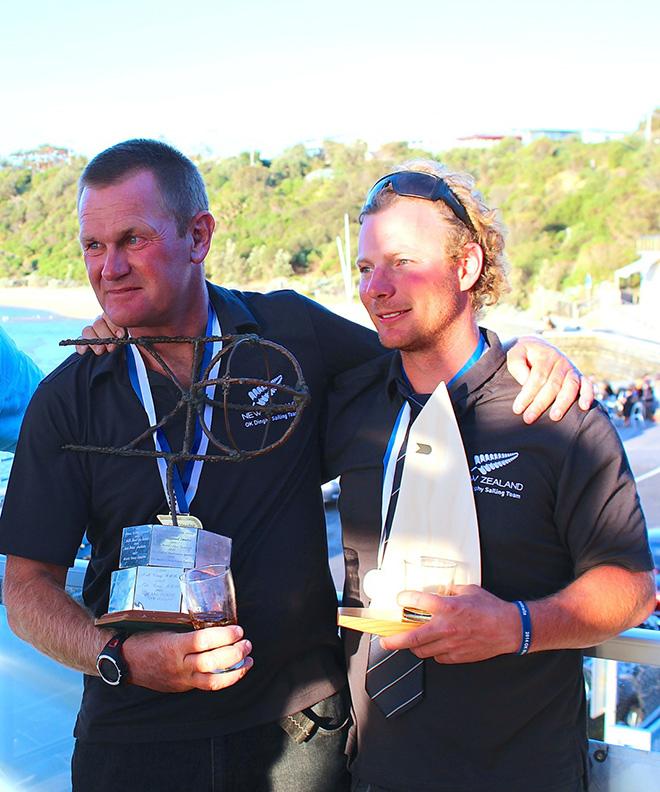 Matt Stechmann and Luke O'Connell (NZL) 2015 World OK Championhships ©  Robert Deaves