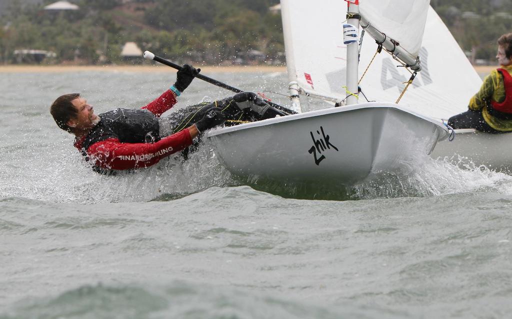 Day 2, Marcus Bulstrode from the Tinaroo Sailing club sailing a Laser full rig. - Zhik Mission Beach Regatta © Thomas Orr