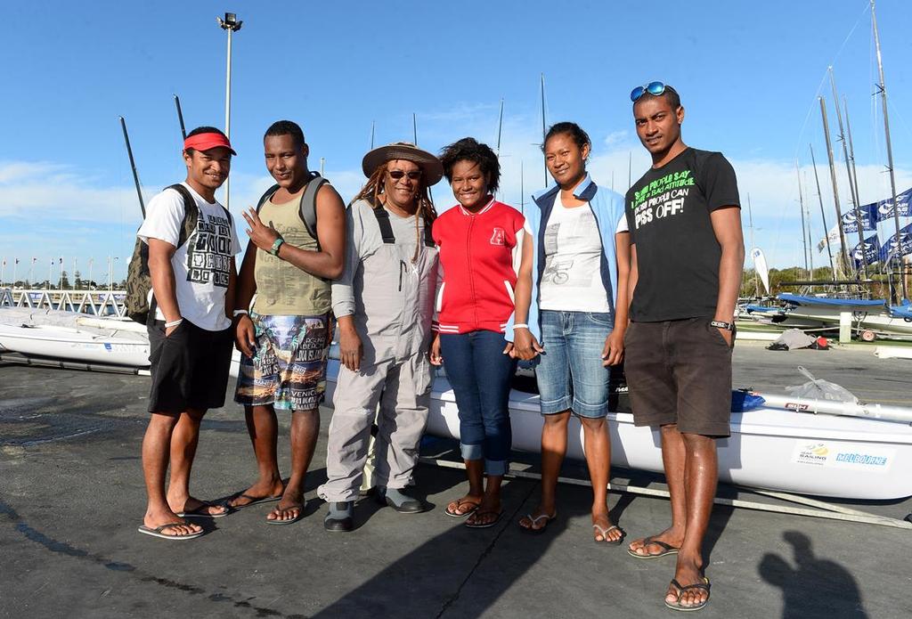 Papua New Guinean (PNG) Laser sailors at the ISAF Sailing World Cup - Melbourne 2014.  &copy; Jeff Crow/ Sport the Library http://www.sportlibrary.com.au