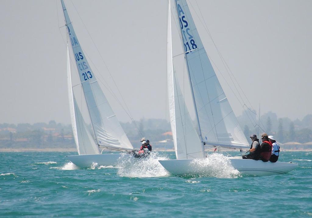 “Indulgence” won the first race this afternoon - Prince Philip Cup - the 2015 Australasian Championship. photo copyright David Staley / RBYC taken at  and featuring the  class