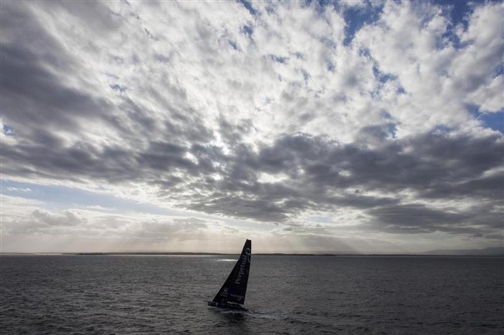 Perpetual Loyal at dusk - Day 1, Rolex Sydney Hobart Race ©  Rolex/Daniel Forster http://www.regattanews.com