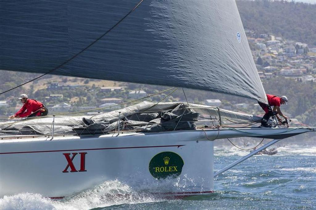 Wild Oats XI close in on the finish - Rolex Sydney Hobart Race photo copyright  Rolex/Daniel Forster http://www.regattanews.com taken at  and featuring the  class