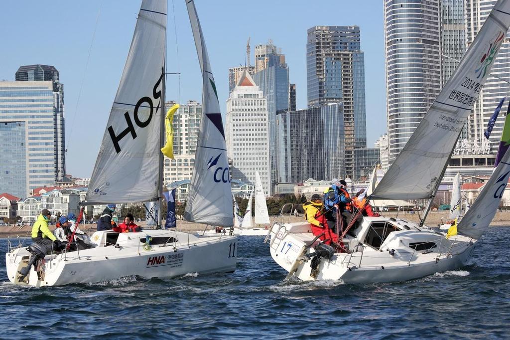 Qingdao 2015 'Haofeng' New Year’s Cup 2K Teams Racing, China.  © Jing Xin
