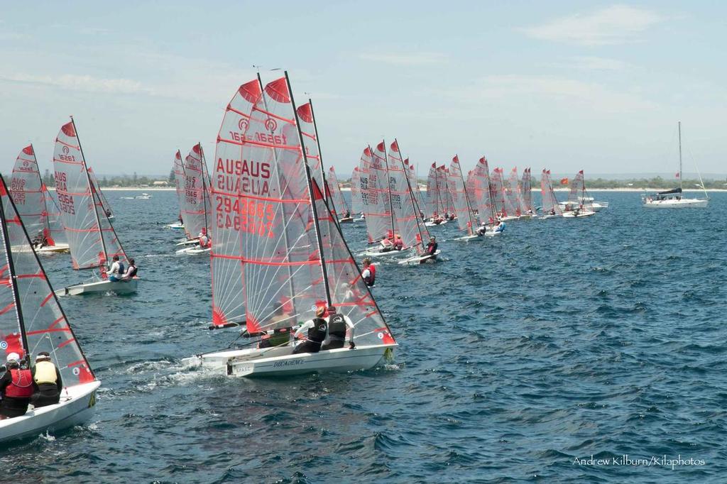 Start of race five - Tasar 2015 World Championships © Kilaphotos