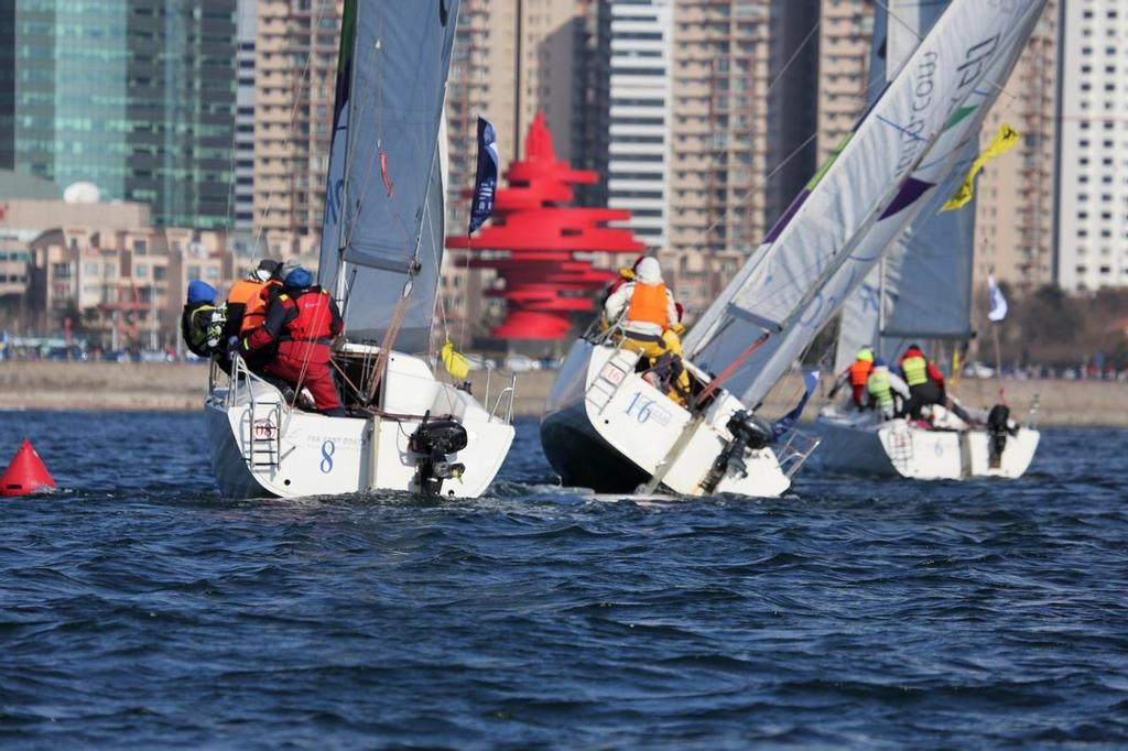 Qingdao 2015 'Haofeng' New Year’s Cup 2K Teams Racing, China.  © Jing Xin