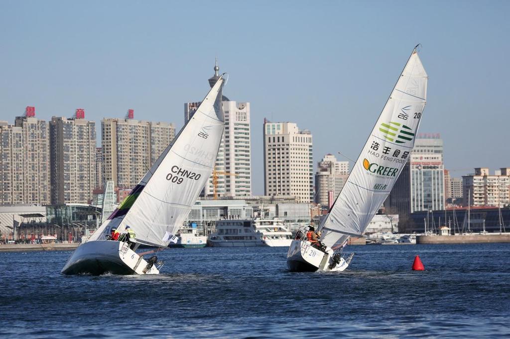 Qingdao 2015 'Haofeng' New Year’s Cup 2K Teams Racing, China.  © Jing Xin