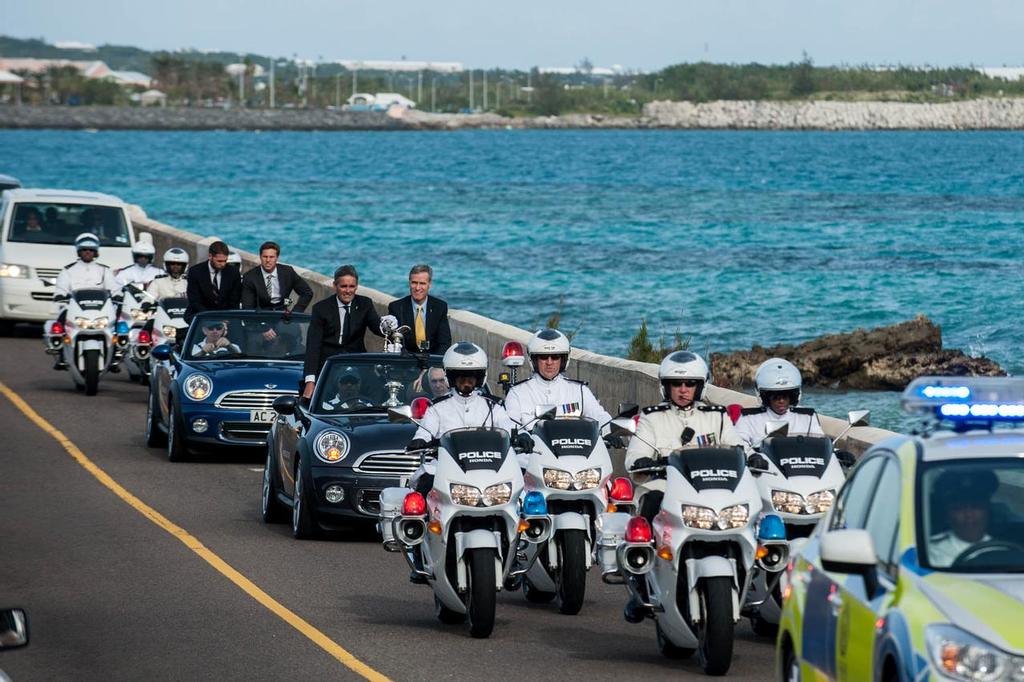 04/12/2014, Bermuda (BER), Arrival of the America’s Cup Trophy in the island &copy; Chris Burville/ACEA http://www.americascup.com