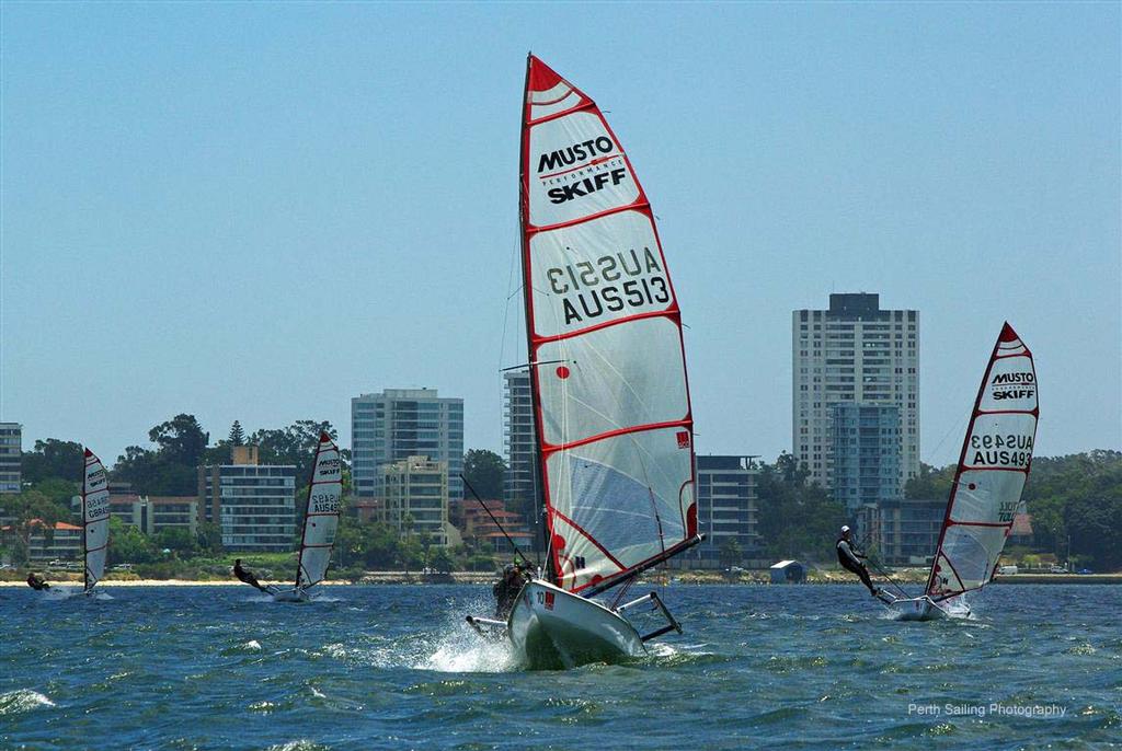 Thor Schoenfield ramping it up photo copyright  Rick Steuart / Perth Sailing Photography http://perthsailingphotography.weebly.com/ taken at  and featuring the  class