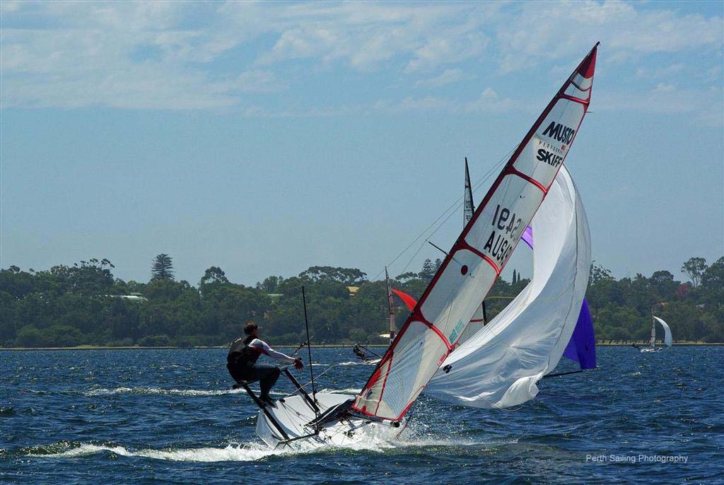 Not a good day for Aussie Robin Dayes photo copyright  Rick Steuart / Perth Sailing Photography http://perthsailingphotography.weebly.com/ taken at  and featuring the  class