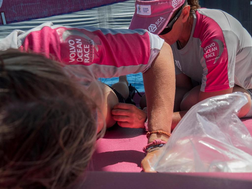 December 04, 2014. Leg 2 onboard Team SCA. Dee Caffari 