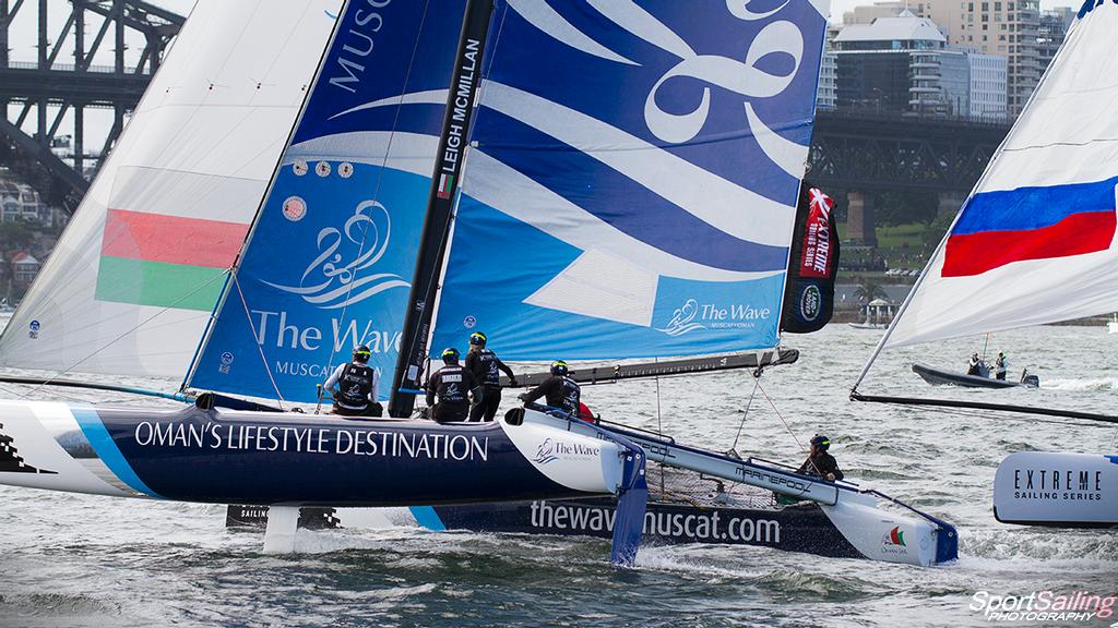  The Wave Muscat - Day 3, Extreme Sailing Series, Sydney photo copyright Beth Morley - Sport Sailing Photography http://www.sportsailingphotography.com taken at  and featuring the  class