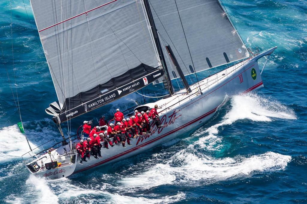 Rolex Sydney Hobart Race Start - Wild Oats XI Design: Reichel Pugh 100, Owner: Robert Oatley, Skipper: Mark Richards ©  Rolex / Carlo Borlenghi http://www.carloborlenghi.net