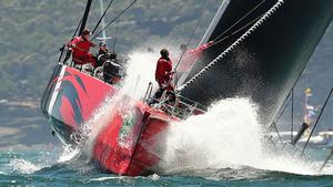 Comanche leads the field out of Sydney Heads in the 2014 Sydney to Hobart. - photo © Getty Images