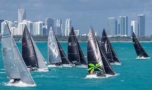Melges 32 Fleet - Melges 32 World Championship Miami 2014 Day one. photo copyright Melges 32/Carlo Borlenghi taken at  and featuring the  class