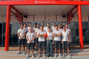 Dongfeng Press Conference Abu Dhabi - Images from the Dongfeng press conference held on the 30th December in Abu Dhabi to announce the race crew for leg Three. - Volvo Ocean Race 2014-15. photo copyright Yann Riou / Dongfeng Race Team taken at  and featuring the  class