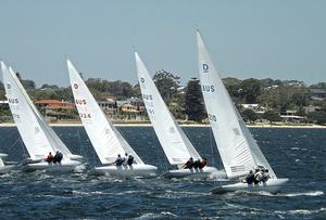 Fleet upwind photo copyright Jonny Fullerton taken at  and featuring the  class
