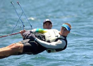 Joel Turner and Lewis Brake sailing at Sail Sydney photo copyright Bronwen Hemmings taken at  and featuring the  class