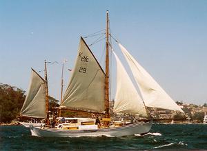 Kathleen Gillett – sailed by Jack Earl in the 1945 race photo copyright CYCA archives taken at  and featuring the  class