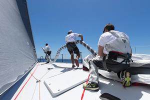 RIO 100 during offshore training session before the Boxing Day Rolex Sydney to Hobart race photo copyright Andrea Francolini http://www.afrancolini.com/ taken at  and featuring the  class