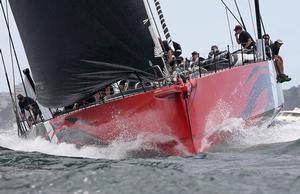 Comanche blasts to the Middle Head mark. photo copyright Crosbie Lorimer http://www.crosbielorimer.com taken at  and featuring the  class
