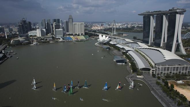 The Extreme Sailing Series 2014. Act 1. Singapore. - Extreme Sailing Series 2014 © Lloyd Images