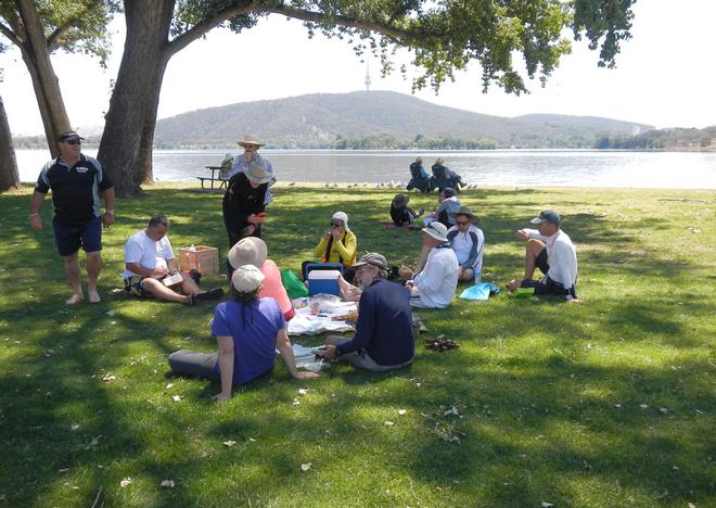 Lunch - Weta Regatta, February 2014, Canberra, Australia © Miranda Powrie