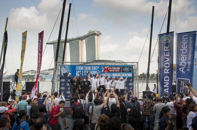 The Extreme Sailing Series 2014. Act 1. Singapore. - Extreme Sailing Series 2014 © Lloyd Images