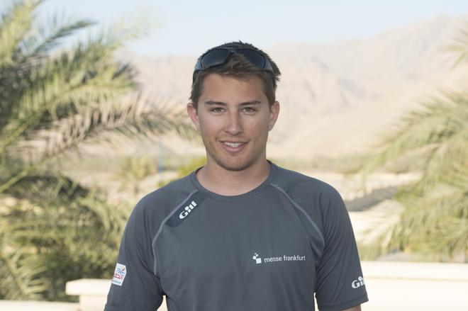 Marcel Herrera skipper of Messe Frankfurt. Start of Leg 6 Dibba-Mussanah 22-02-14  - EFG Sailing Arabia – The Tour 2014 © Lloyd Images