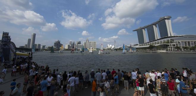 The Extreme Sailing Series 2014. Act 1. Singapore. - Extreme Sailing Series 2014 © Lloyd Images