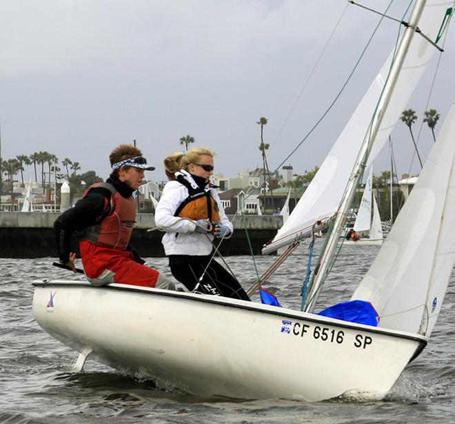 Riley Gibbs and crew Dot Obel drive past the windward mark  - SCYA Manning Regatta and Shadden Series © Rich Roberts