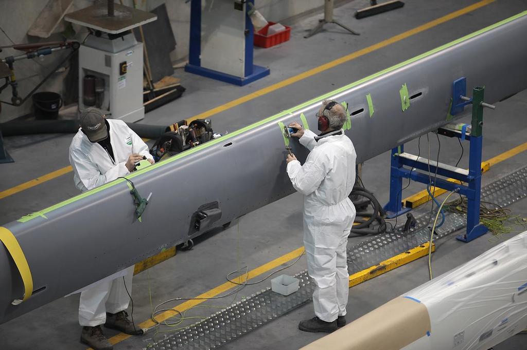 RG030214-438 - Southern Spars - inside the New Zealand spar manufacturing facility, part of the North Technology Group photo copyright Southern Spars taken at  and featuring the  class