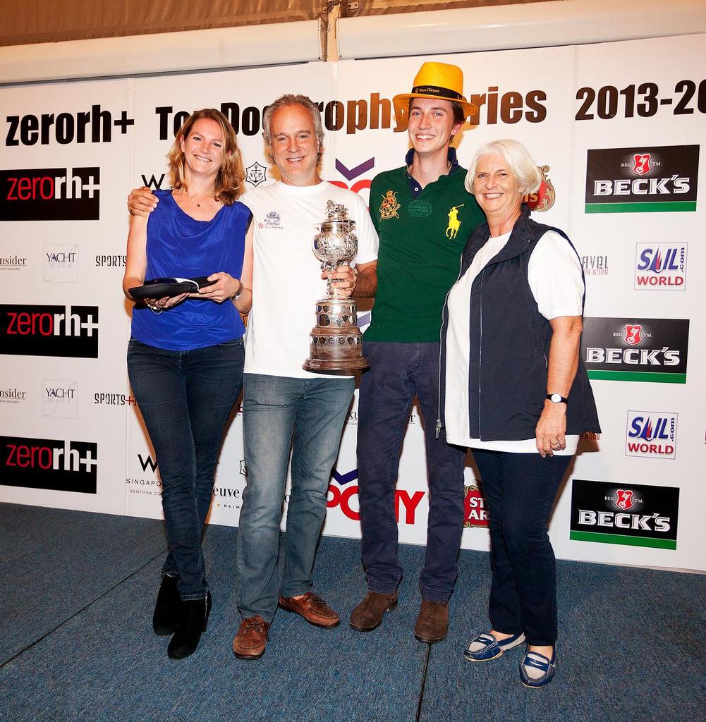 RHKYC Tomes Cup 2014 - Buster collect their winnings <br />
 ©  RHKYC/Guy Nowell http://www.guynowell.com/