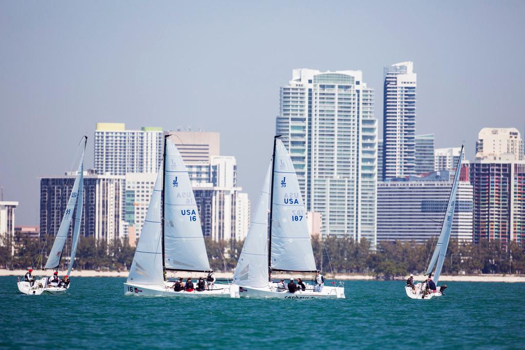 The J/70 Fleet at Bacardi Miami Sailing Week 2013 - 87th Bacardi Cup 2014 ©  Cory Silken