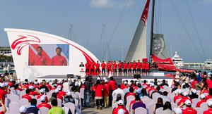 VO65 'Dongfeng' Official Launch Ceremony  Dongfeng Race Team - Trainning in Sanya - Volvo Ocean Race 2014-15 photo copyright Dongfeng Race Team taken at  and featuring the  class