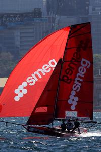 smeg -  2014 JJ Giltinan 18ft Skiff Championship photo copyright Frank Quealey /Australian 18 Footers League http://www.18footers.com.au taken at  and featuring the  class