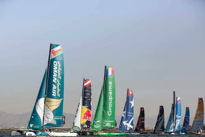The Extreme 40 fleet  - Day 3, Act 2 of the 2014 Extreme Sailing Series © Lloyd Images/Extreme Sailing Series