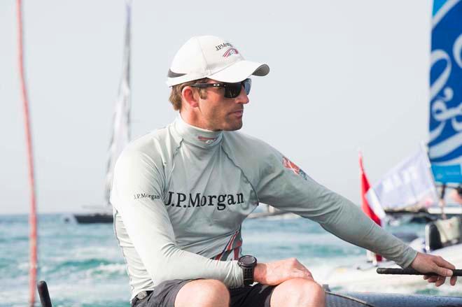 Ben Ainslie, J.P. Morgan BAR Extreme Sailing Series 2014, Act 2 Muscat.<br />
 © Lloyd Images