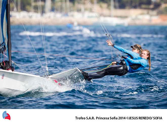 Victoria Travascio and Maria Sol Branz (49erFX) - 45th Trofeo Princesa Sofia ©  Trofeo S.A.R. Princesa Sofia / Jesus Renedo http://www.trofeoprincesasofia.org/