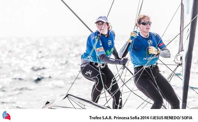 49erFX action during the 45th Trofeo Princesa Sofia ©  Trofeo S.A.R. Princesa Sofia / Jesus Renedo http://www.trofeoprincesasofia.org/