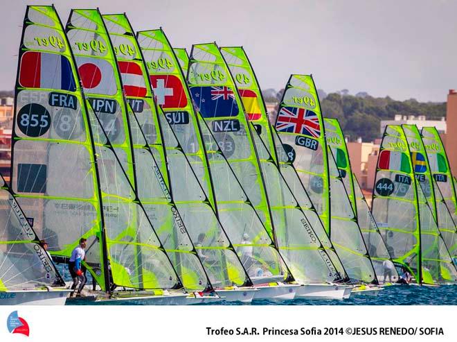 49er fleet during the 45th Trofeo Princesa Sofia ©  Trofeo S.A.R. Princesa Sofia / Jesus Renedo http://www.trofeoprincesasofia.org/