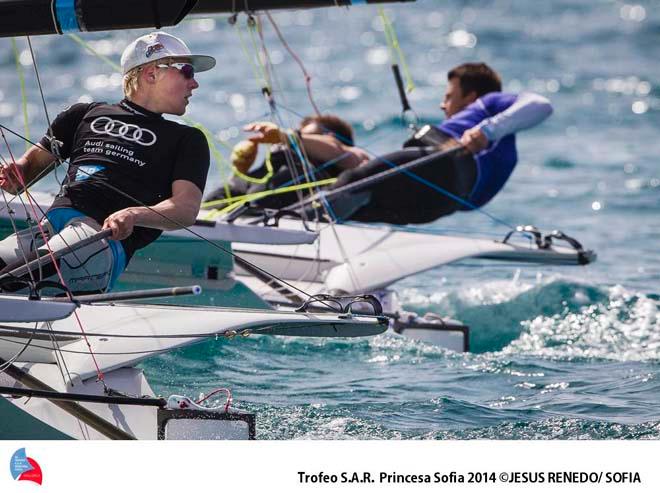 Jan Hauke Erichsen and Max Lutz (49er) - 45th Trofeo Princesa Sofia ©  Trofeo S.A.R. Princesa Sofia / Jesus Renedo http://www.trofeoprincesasofia.org/