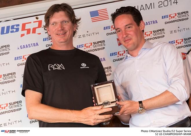 Owner driver award by Zenith: Niklas Zennström - 2014 US 52 Super Series © Martinez Studio/52 Super Series