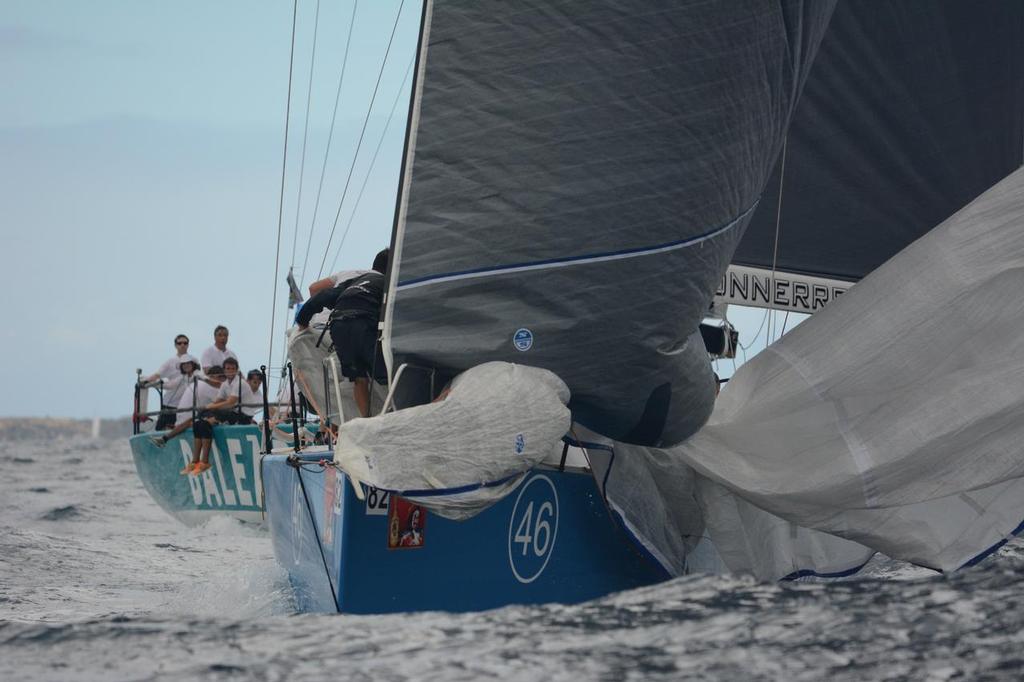 Tonnerre de Breskens 3. Ker 46, flies downwind. - Day 1 St Thomas Int Regatta photo copyright Dean Barnes taken at  and featuring the  class